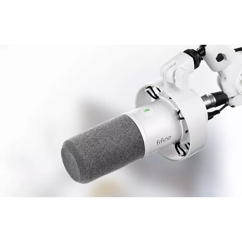 FIFINE T688W dynamický mikrofón s ramenom, USB/XLR, biely