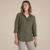 Craghoppers dámske NosiLife Adventure LS Shirt III – Wild Olive – L