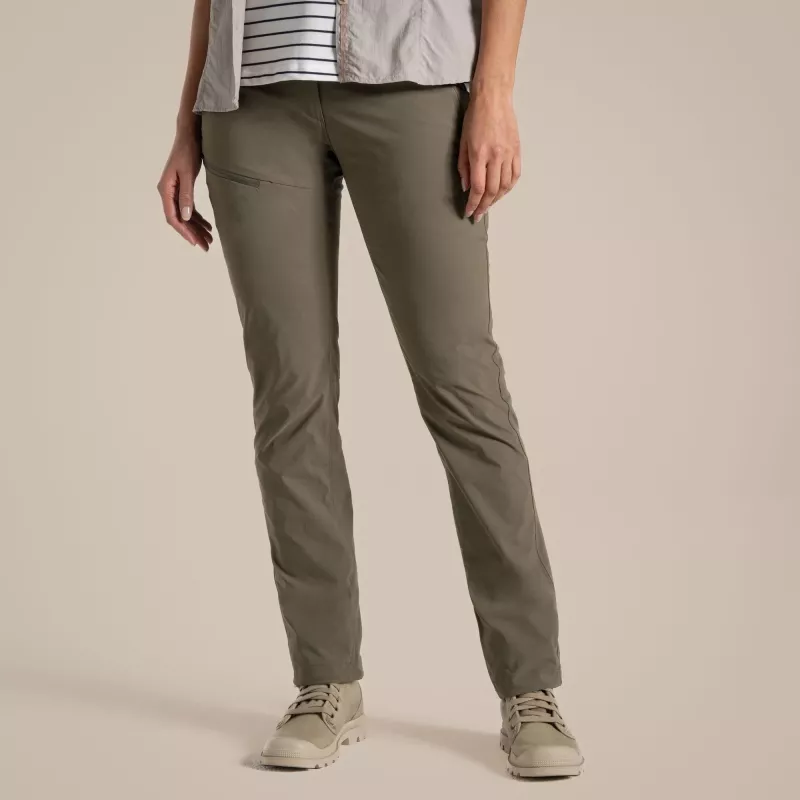 Craghoppers NosiLife Pro Trouser III dámske turistické nohavice – Wild Olive, veľkosť L