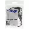 AKYGA AK-AD-13 USB 2.0 4-portový hub, čierny