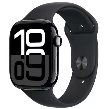 Apple Watch 10 LTE 46mm hliníkové puzdro s polnočným športovým remienkom - polnočná