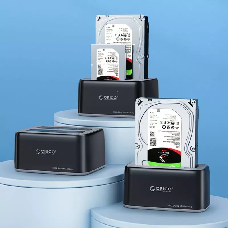 ORICO 6819C3 Dual-Bay USB 3.0 SATA dokovacia stanica pre 2,5/3,5 palcov HDD/SSD - čierna
