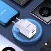 DUDAO A13Pro EU GaN 33W PPS USB-C/USB nástenná nabíjačka - biela