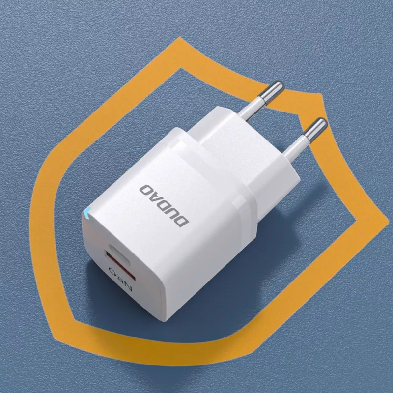 DUDAO A13Pro EU GaN 33W PPS USB-C/USB nástenná nabíjačka - biela