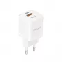 DUDAO A13Pro EU GaN 33W PPS USB-C/USB nástenná nabíjačka - biela