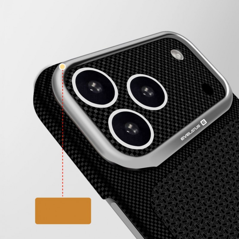 Evelatus Apple iPhone 18 Pro Carbon Premium Edition MagSafe puzdro bordová