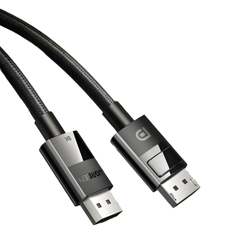 UGREEN DP114 8K DisplayPort konektor samec na konektor samec pletený kábel 2m
