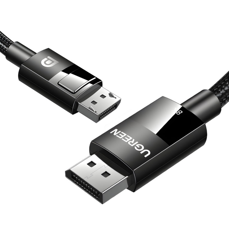 UGREEN DP114 8K DisplayPort konektor samec na konektor samec pletený kábel 2m