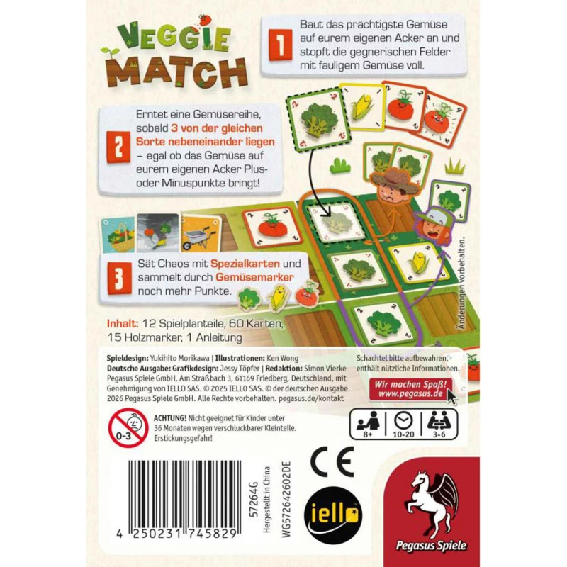 PEGASUS Veggie Match kartová hra