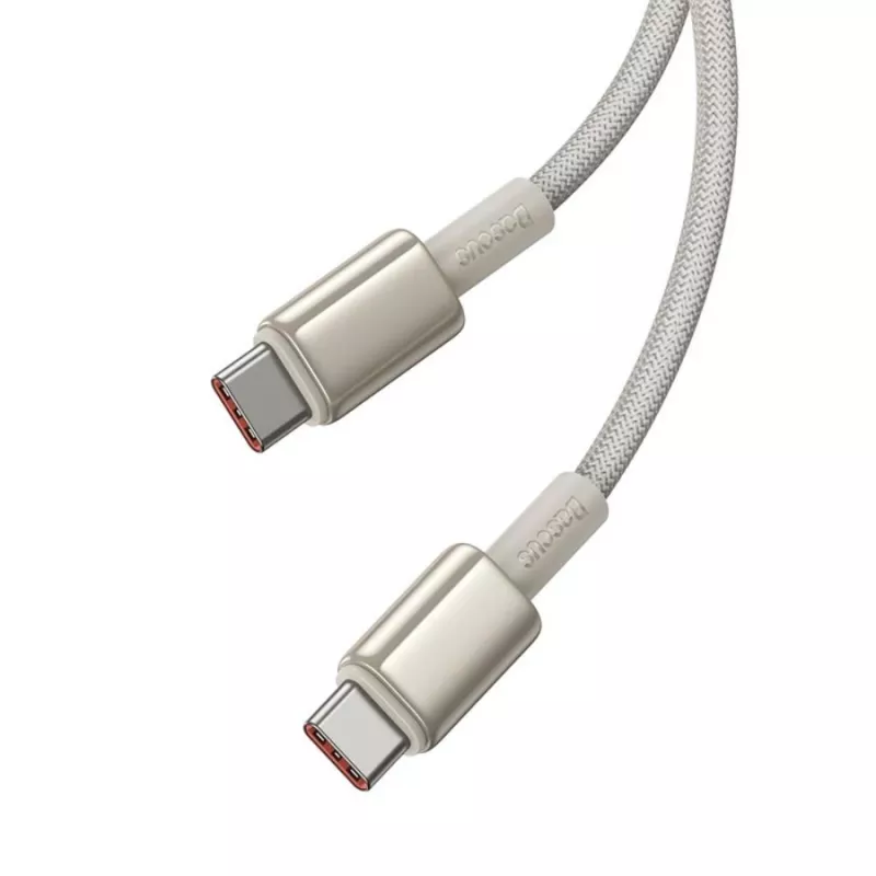 Baseus Tungsten Gold USB-C na USB-C kábel 100W 1m zlatý