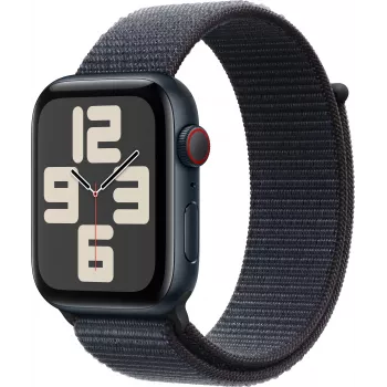 Apple Watch SE 2 GPS + Cellular 44mm, polnoc, Sport Loop (MRHC3ET/A)