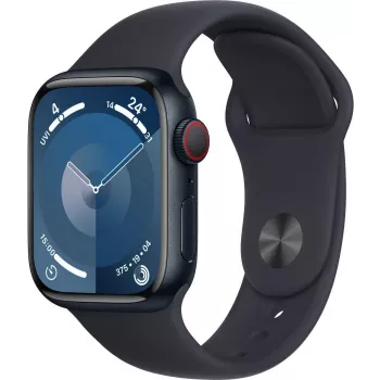 Apple Watch 9 GPS + Cellular 41mm, polnoc, Sport Band M/L (MRHT3ET/A)