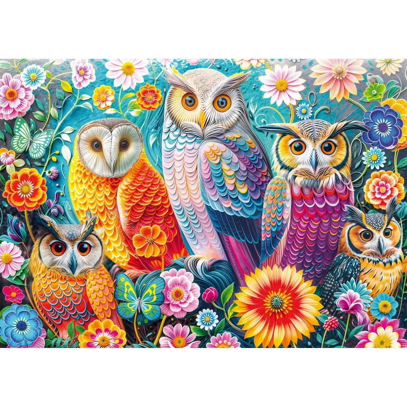 Schmidt Spiele Sovy a kvety 1000-dielne puzzle