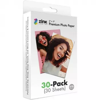 ZINK Premium fotopapier 2x3 30 listov - lesklý so samolepiacou zadnou stranou pre Zero-Ink tlačiarne