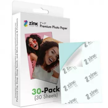 ZINK Premium fotopapier 2x3 30 listov - lesklý so samolepiacou zadnou stranou pre Zero-Ink tlačiarne