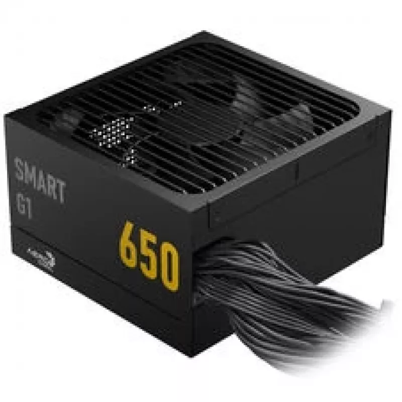 AeroCool Smart G1 80 PLUS Gold napájací zdroj, PCIe 5.1, ATX 3.1 - 650 Watt, čierna