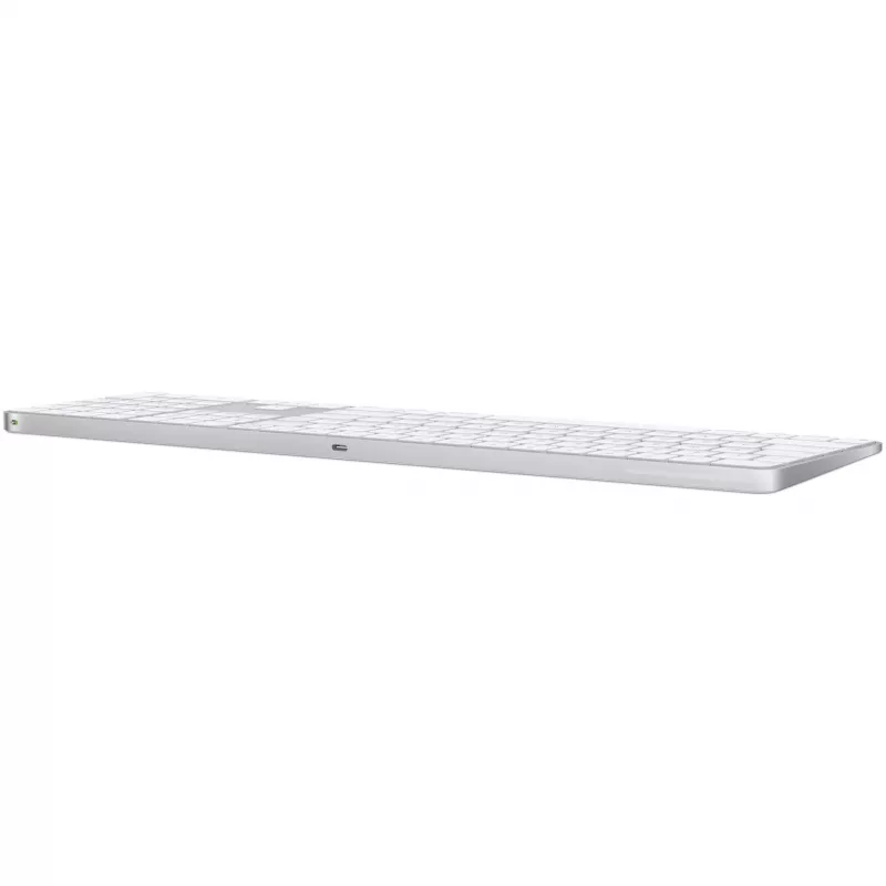 Apple Magic Keyboard s Touch ID a numerickou klávesnicou, ruské rozloženie, biele klávesy (MXK73RS/A)