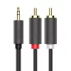 Ugreen 2x RCA na 3,5 mm audio kábel 1,5 m čierny
