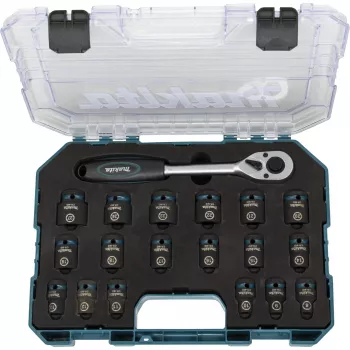 Makita E-30069 Impact Black sada rázových nástrčných kľúčov s račňou