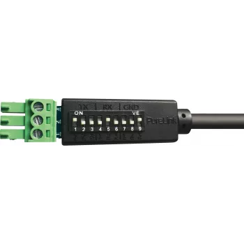 PureLink PureTools RS-232 sériový ovládací kábel, Phoenix 3-pól na DB9 konektor samec, 1 m, prepínateľné zapojenie pinov, čierny