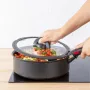 TEFAL Ingenio 16 cm veko z tvrdeného skla so sklopnou rukoväťou L9846153