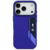 BMW M silikónové puzdro s vertikálnym logom a MagSafe pre iPhone 17 Pro – navy