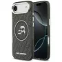 KARL LAGERFELD IML Glitter Karl & Choupette Heads Logo MagSafe puzdro pre iPhone Air, čierne