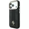 Guess 4G Stripe Round and Classic Logos MagSafe puzdro pre Apple iPhone 18 Pro / 17 Pro - čierna