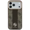Guess 4G Stripe Round and Classic Logos MagSafe puzdro pre iPhone 18 Pro / 17 Pro - hnedá