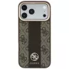 Guess 4G Stripe Round & Classic Logos MagSafe puzdro pre iPhone 18 Pro Max / 17 Pro Max - hnedé
