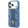 Guess 4G Stripe Round Classic Logos MagSafe puzdro pre iPhone 18 Pro Max / 17 Pro Max - modrá