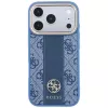 Guess 4G Stripe Round Classic Logos MagSafe puzdro pre iPhone 18 Pro Max / 17 Pro Max - modrá