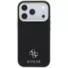 Guess Saffiano Small 4G & Classic Logo MagSafe puzdro pre Apple iPhone 17 Pro Max / 18 Pro Max - čierna