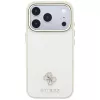 GUESS Saffiano Small 4G & Classic Logo MagSafe puzdro pre iPhone 17 Pro Max / 18 Pro Max - béžová