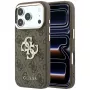 GUESS 4G & Big Strass Logo zadné puzdro pre Apple iPhone 17 Pro Max / 18 Pro Max - hnedá
