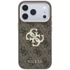 GUESS 4G & Big Strass Logo zadné puzdro pre Apple iPhone 17 Pro Max / 18 Pro Max - hnedá