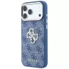 GUESS 4G & Big Strass Logo pevné puzdro pre iPhone 18 Pro / 17 Pro - modrá