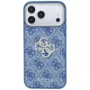 GUESS 4G & Big Strass Logo pevné puzdro pre iPhone 18 Pro / 17 Pro - modrá