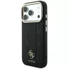 Guess Stripe Peony 4G Logo MagSafe puzdro pre Apple iPhone 18 Pro / 17 Pro - čierna