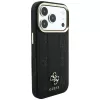 Guess Stripe Peony 4G Logo MagSafe puzdro pre iPhone 18 Pro Max / 17 Pro Max - čierna