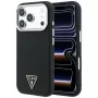 Guess Kevlar Triangle Logo MagSafe puzdro pre iPhone 17 Pro / 18 Pro - čierna