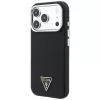 Guess Kevlar Triangle Logo MagSafe puzdro pre iPhone 17 Pro / 18 Pro - čierna