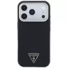 Guess Kevlar Triangle Logo MagSafe puzdro pre iPhone 17 Pro / 18 Pro - čierna