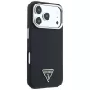 Guess Kevlar Triangle Logo MagSafe puzdro pre iPhone 17 Pro / 18 Pro - čierna