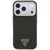 GUESS Kevlar Triangle Logo MagSafe puzdro pre iPhone 17 Pro Max / 18 Pro Max - hnedá