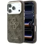 Guess 4G & Big Resin Logo puzdro pre iPhone 17 Pro Max / 18 Pro Max - hnedá