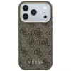 Guess 4G & Big Resin Logo puzdro pre iPhone 17 Pro Max / 18 Pro Max - hnedá