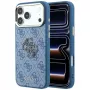 Guess 4G & Big Resin Logo puzdro pre iPhone 17 Pro / 18 Pro - svetlomodrá
