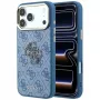 GUESS 4G & Big Resin Logo puzdro pre iPhone 17 Pro Max / 18 Pro Max - svetlomodrá
