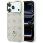 Guess Peony 4G Small Logo MagSafe puzdro pre iPhone 18 Pro / 17 Pro - béžová